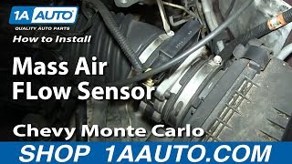 How to Replace Mass Air Flow Sensor 95-05 Chevy Monte Carlo
