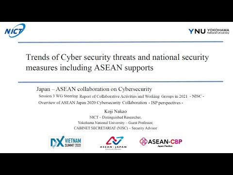 Trends of Cyber security threats and national security measures including ASEAN supports