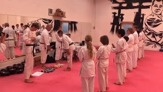 My son getting purple belt in karate at the age of 12. My son My biggest achievement!