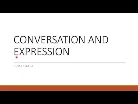 CONVERSATION AND EXPRESSION #Kagii