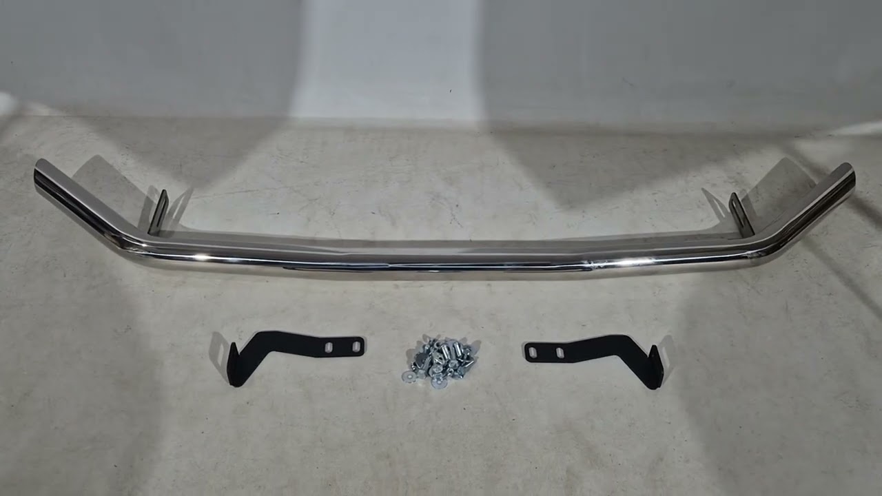 Передняя защита ST008 (2017-2021, нержавейка) Video 1