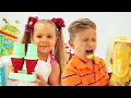 Diana And Roma Pretend Play Cooking Fruit Ice Cream