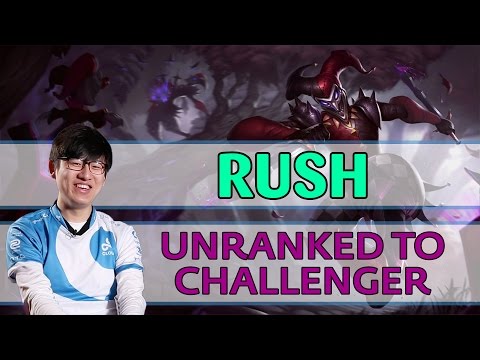 #293 Rush [Challenge 14-2] JUNGLE Shaco vs Gragas - Unranked to Challenger [Korea, Day 1]