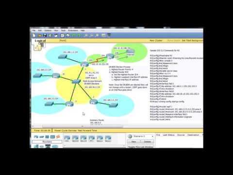 OSPF DR BDR elections using Packet Tracer   Part 4   Free Computer Science Video Lecture