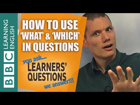 'What' and 'which' - Learners' Questions