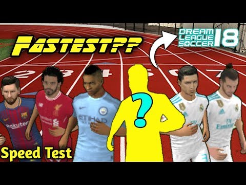 Fastest Player in Dream League Soccer 2018 • Speed Test