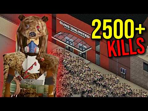 I Fought a Massive Horde to Loot the Biggest Gun Store in Project Zomboid!