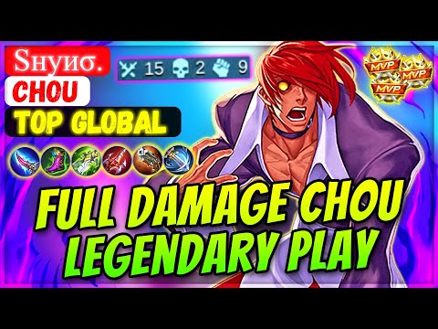 Full Damage Chou Legendary Play [ Top Global Chou ] Sнуиσ. - Mobile Legends Gameplay And Build