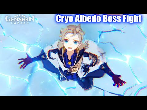 Genshin Impact - Cryo Albedo Boss Fight (Fellflower)