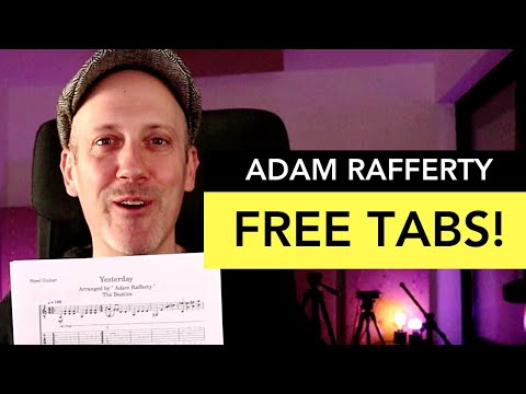 How to Download My Fingerstyle Guitar Tabs for FREE | Adam Rafferty