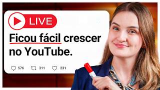 🔴 Como CRIAR CONTEÚDO na NOVA ERA do YOUTUBE | Segunda às 20h30