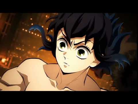 Inosuke falling into the infinity castle