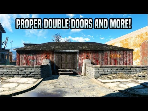 How to Build Double Doors and More! 🚪 Fallout 4 No Mods Shop Class