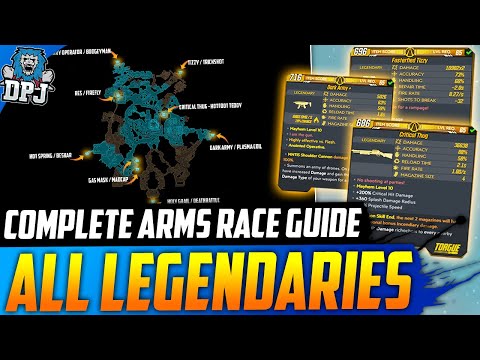 Borderlands 3 - ALL ARMS RACE LEGENDARIES / FARM SPOTS - Complete Guide / 20 New Legendaries (DLC5)