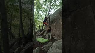 Video thumbnail of Problem 2 (Simon del Norte), 6a. Santa Fe del Montseny