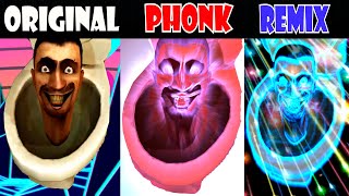 Skibidi Toilet Original vs Phonk vs Remix Version