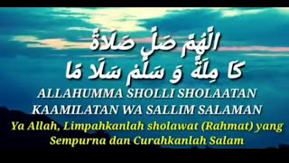 Download lagu KOBSANTV Lirik 2 jam sholawat nariyah arab latin d... mp3