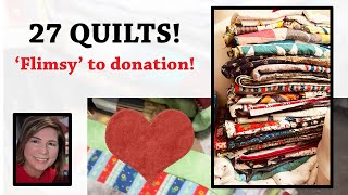 27 Quilts ⭐️ QUILTED! ❓Why do I PROCRASTINATE❓Turning quilt tops into finished quilts! LINKS TO ALL!