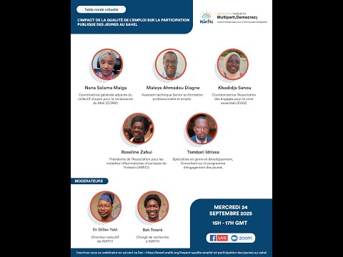 L’impact de la qualité de l’emploi sur la participation publique des jeunes au Sahel