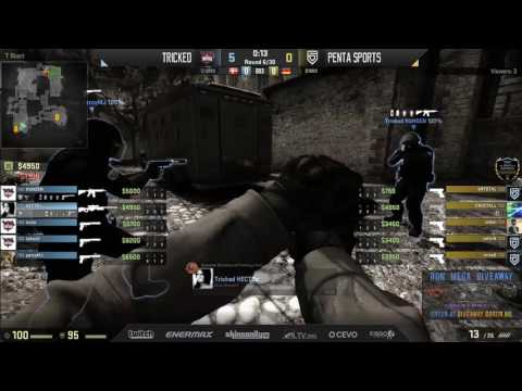RGN EU Pro Series Closed Qualifier Group B UBR1 - PENTA vs Tricked (bo3) Map 1 Cobblestone