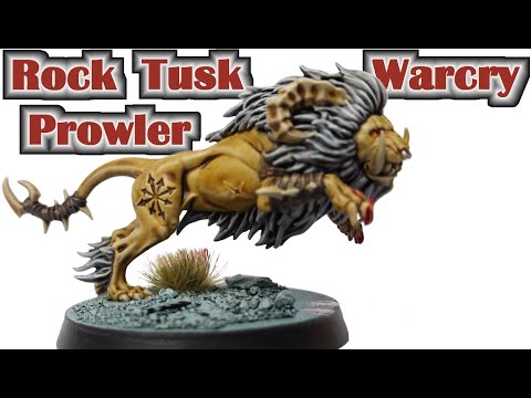 How to paint a Rock Tusk Prowler from the Untamed Beasts for Warcry by Games Workshop