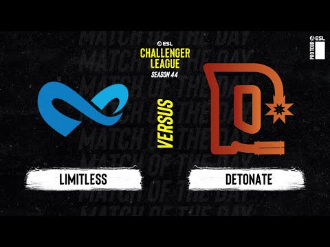 Limitless vs. Detonate - Map 1 [Overpass] - ESL Challenger League Season 44 NA - Group B