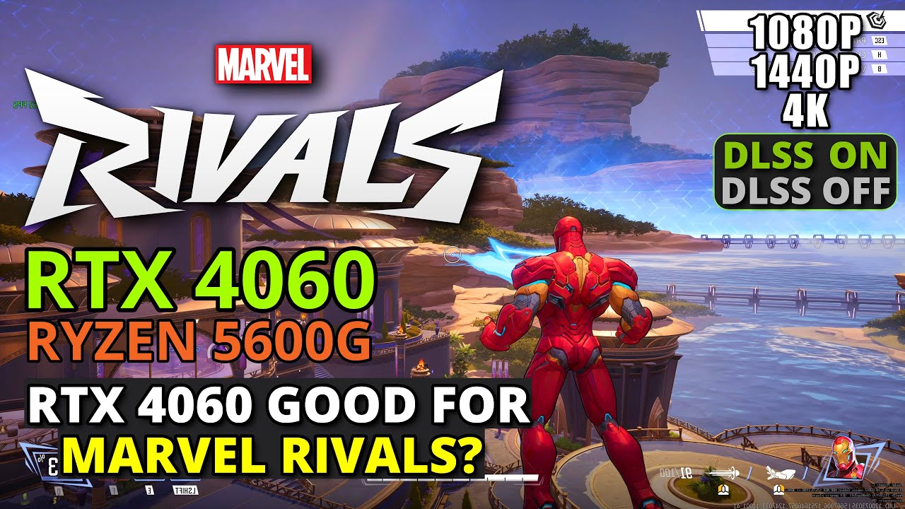 Marvel Rivals on RTX 4060 + Ryzen 5600G – 1080p/1440p/4K