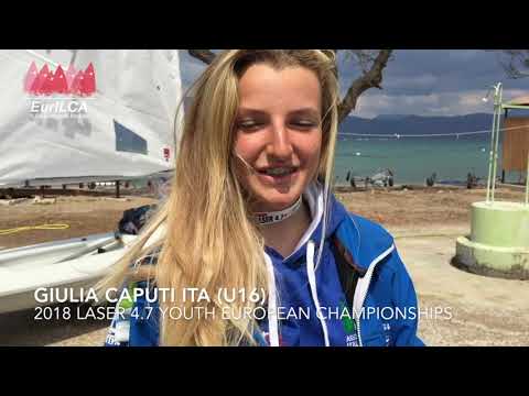 2018 Laser 4.7 Youth Europeans - Interviewing Giulia Caputi ITA