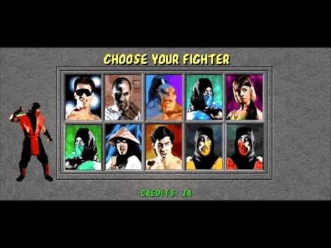 MK1 secret character selection screen