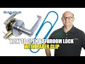 How To Open Bathroom Lock With Paper Clip 3 Of 6 Mr Locksmith Video