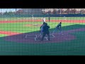 Double Off CF Wall at Liberty 89 MPH Pitch