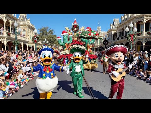 A Christmas Fantasy Parade Disneyland 2025 | Best Full 4K POV Holiday Video