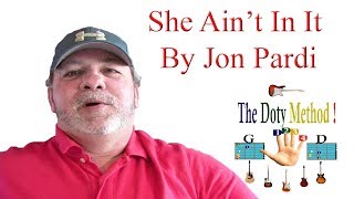 Jon Pardi-She Ain&#39;t In It-Beginner-Guitar Lesson-Tutorial