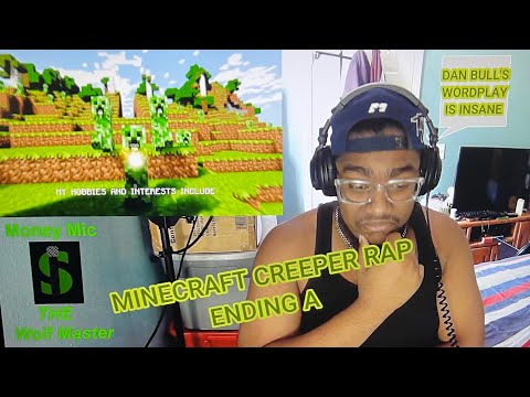 Rapper Reacts to MINECRAFT CREEPER RAP | Dan Bull | ENDING A/ I WAS ACTUALLY SURPRISED!!!