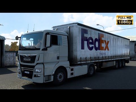 [200 km] Scania S | Poznan to Wroclaw with MAN TGX Euro 6 XL 400 hp | ETS2 1080P + Keyboad