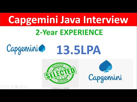 Capgemini Interview Experience Java Developer 2 Years Experience