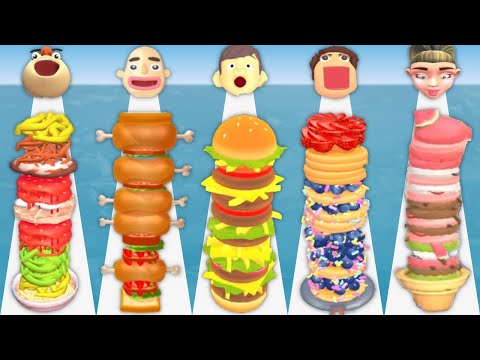 Noodle Run, Sandwich Runner, Burger Rush, Pancake run, Ice Cream Run - satisfying short food games