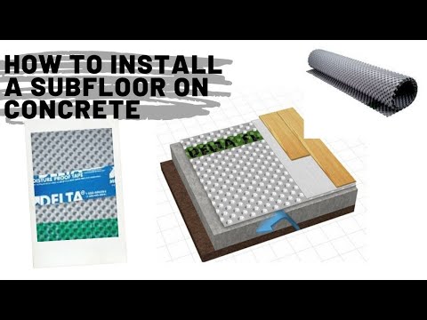How To Install A Subfloor On Concrete