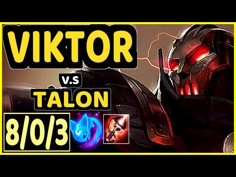 STROMPEST (VIKTOR) vs TALON - 8/0/3 KDA MID CHALLENGER GAMEPLAY - NA