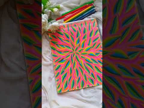 Abstract Art Using Pencil Colors | Pencil Color Drawing✏