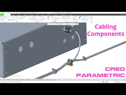 Creo Parametric - Cabling | Insert Component