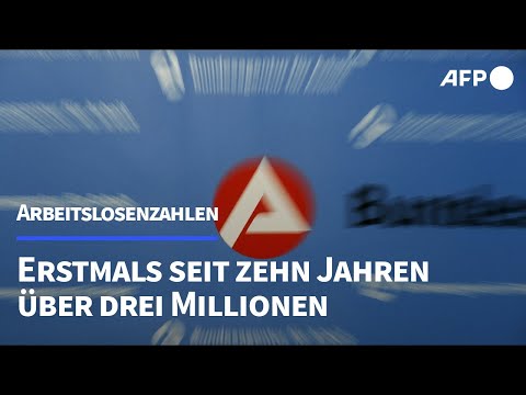 Video Thumbnail: Über drei Millionen Arbeitslose im August | AFP