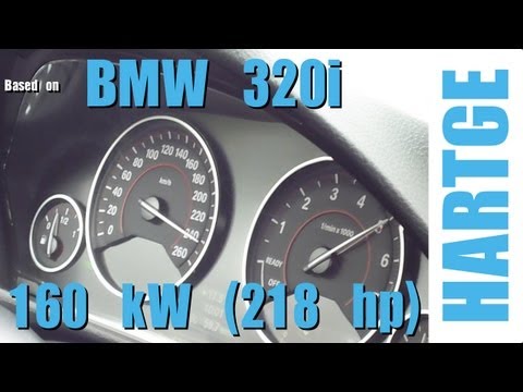 BMW 320i F30 Test Drive with HARTGE Engine Upgrade 80 - 180 km/h