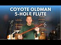 Unique Find! Coyote Oldman Mid E 5 Hole Native-style Flute | Michael Graham Allen Flute