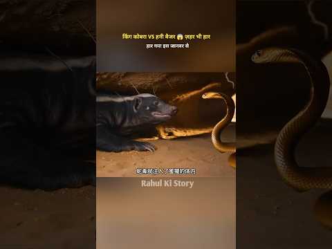 किंग vs हनी बेजर, जहर भी हार इस जानवर के सामने | #shorts