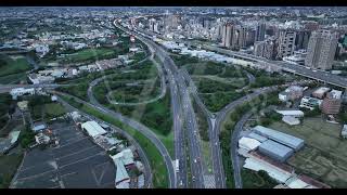 中山高 國道一號 台中交流道 日景 5.1K30 空拍素材