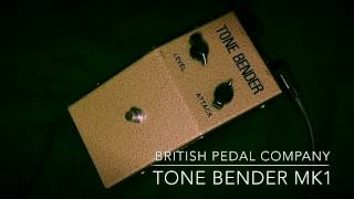 Video thumbnail for British Pedal Company Vintage Series Tone Bender MK1 Review by 魔法の箱研究所 - Stompbox Review Channel -