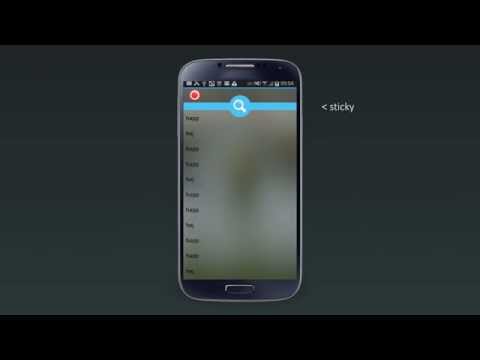 Android UX/UI Design & Docking a view during scroll