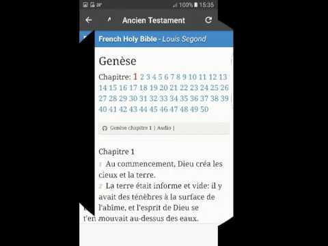 French Bible Louis Segond Video