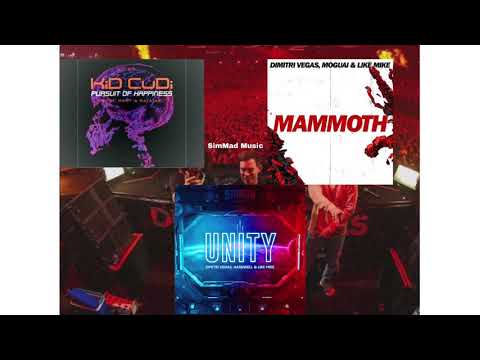 Kid Cudi vs. DV & LM, Hardwell, MOGUAI - Pursuit Of Happiness vs. Mammoth vs. Unity (SimMad Mashup)